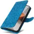 Xiaomi Redmi Note 13 Pro Plus Hoesje Zonnebloem Wallet Book Case Blauw afbeelding 3