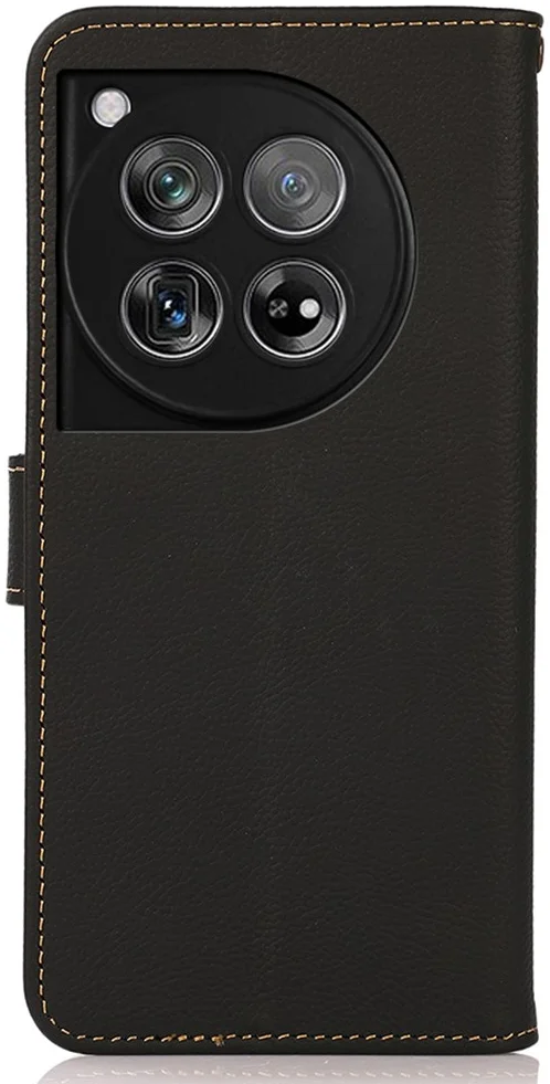 KHAZNEH OnePlus 12 Hoesje RFID Book Case Leer Zwart afbeelding 8