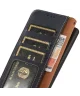 KHAZNEH OnePlus 12 Hoesje RFID Book Case Leer Blauw
