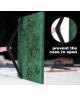 Oppo Pad Air Hoes Portemonnee Book Case Vlinder Print Groen