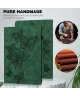 Oppo Pad Air Hoes Portemonnee Book Case Vlinder Print Groen