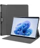 Microsoft Surface Pro 9 Hoes Tri-Fold Book Case met Standaard Grijs