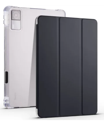 Xiaomi Redmi Pad Hoes Tri-Fold Book Case met Standaard Zwart Hoesjes