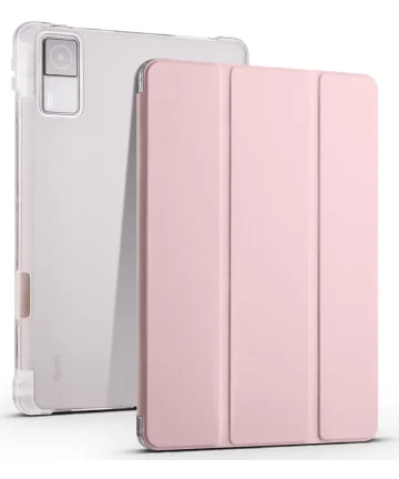 Xiaomi Redmi Pad Hoes Tri-Fold Book Case met Standaard Roze Hoesjes