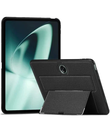 OnePlus Pad Hoes Back Cover met Standaard Zwart Hoesjes