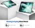 OnePlus Pad Hoes Book Case Sleep/Wake met Pen Houder Clear Zilver afbeelding 6