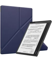 Kobo Elipsa 2E Hoes Origami Book Case met Standaard Blauw