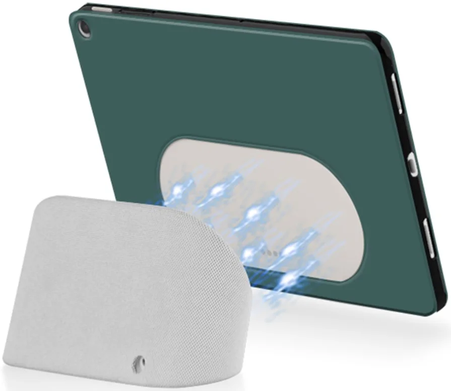 Google Pixel Tablet Hoes Tri-Fold Book Case met Standaard Groen afbeelding 3