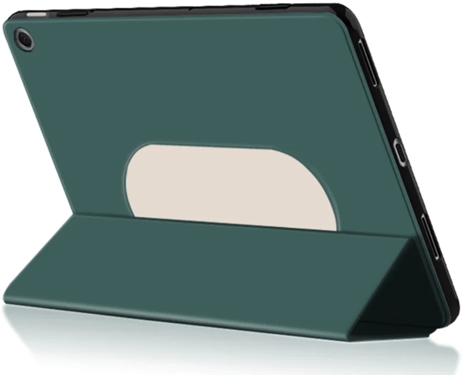 Google Pixel Tablet Hoes Tri-Fold Book Case met Standaard Groen afbeelding 6