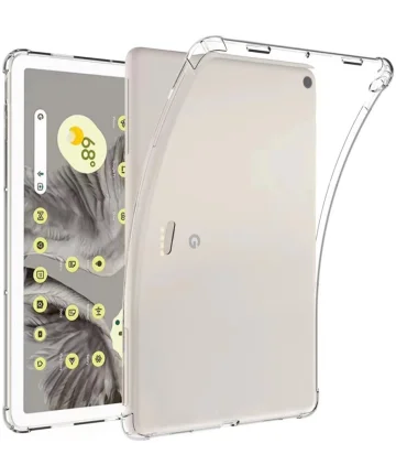 Google Pixel Tablet Hoes Schokbestendige TPU Back Cover Transparant Hoesjes