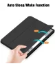 Lenovo Tab P12 Hoes Tri-Fold Book Case met Sleep/Wake Zwart