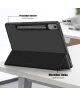 Lenovo Tab P12 Hoes Tri-Fold Book Case met Sleep/Wake Zwart