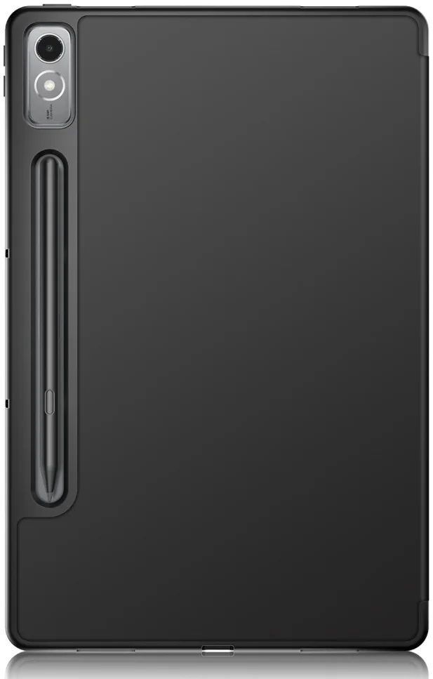 Lenovo Tab P12 Hoes Tri-Fold Book Case met Sleep/Wake Zwart afbeelding 2