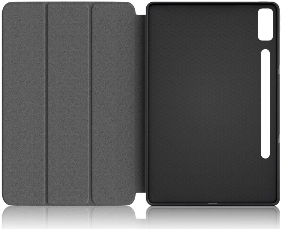 Lenovo Tab P12 Hoes Tri-Fold Book Case met Sleep/Wake Zwart afbeelding 9
