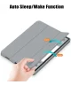 Lenovo Tab P12 Hoes Tri-Fold Book Case met Sleep/Wake Grijs