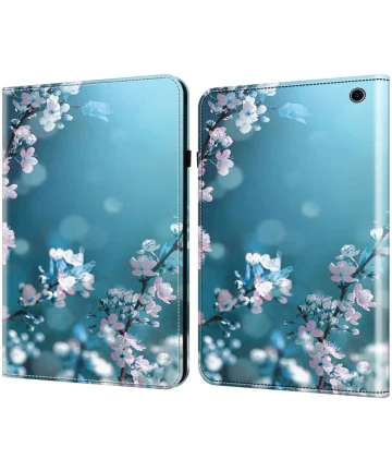 Google Pixel Tablet Hoes Portemonnee Book Case Standaard Blossom Print Hoesjes