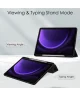 Samsung Galaxy Tab S9 FE Hoes Tri-Fold Book Case Kunstleer Zwart