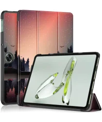 OnePlus Pad Go / Oppo Pad Air 2 Hoes Tri-Fold Book Case Nacht Print