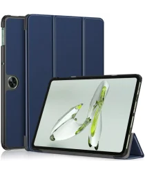 OnePlus Pad Go / Oppo Pad Air 2 Hoes Tri-Fold Book Case Blauw