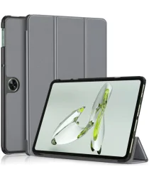 OnePlus Pad Go / Oppo Pad Air 2 Hoes Tri-Fold Book Case Grijs