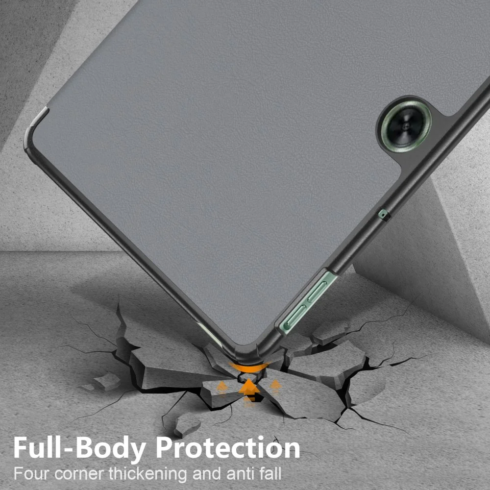 OnePlus Pad Go / Oppo Pad Neo / Air 2 Hoes Tri-Fold Book Case Grijs afbeelding 9
