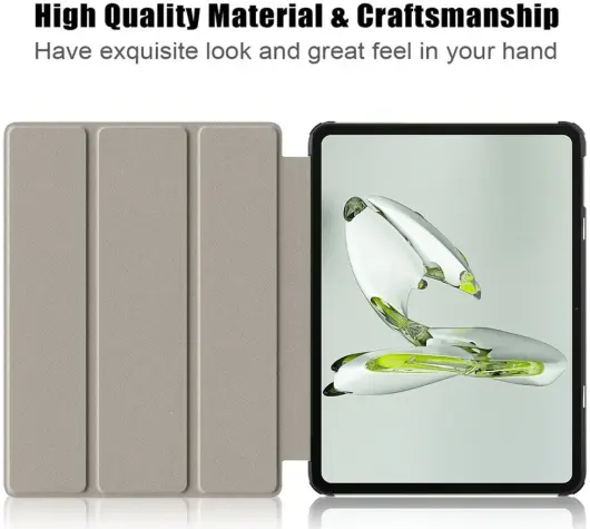 OnePlus Pad Go / Oppo Pad Neo / Air 2 Hoes Tri-Fold Book Case Grijs afbeelding 8