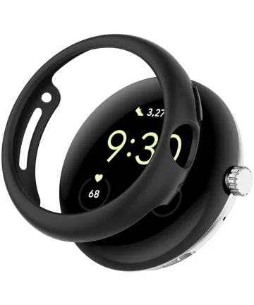 Google Pixel Watch 2 / Pixel Watch Hoesje Hard Plastic Bumper Zwart Cases