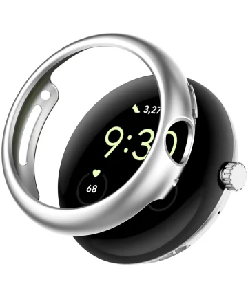 Google Pixel Watch 2 / Pixel Watch Hoesje Hard Plastic Bumper Zilver Cases