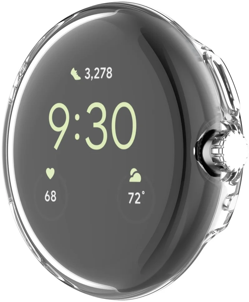Google Pixel Watch 2 / Watch Pixel Hoesje Full Protect TPU Transparant afbeelding 4