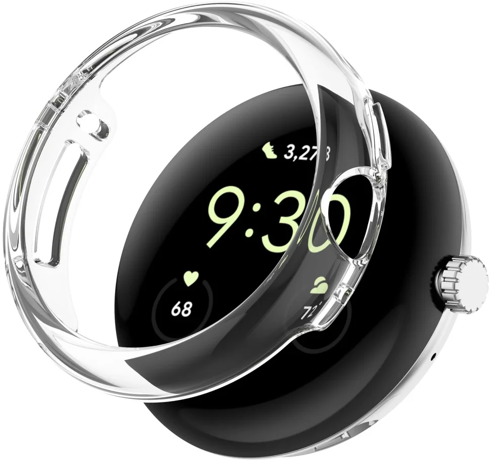 Google Pixel Watch 2 / Pixel Watch Hoesje Hard Plastic Transparant afbeelding 4