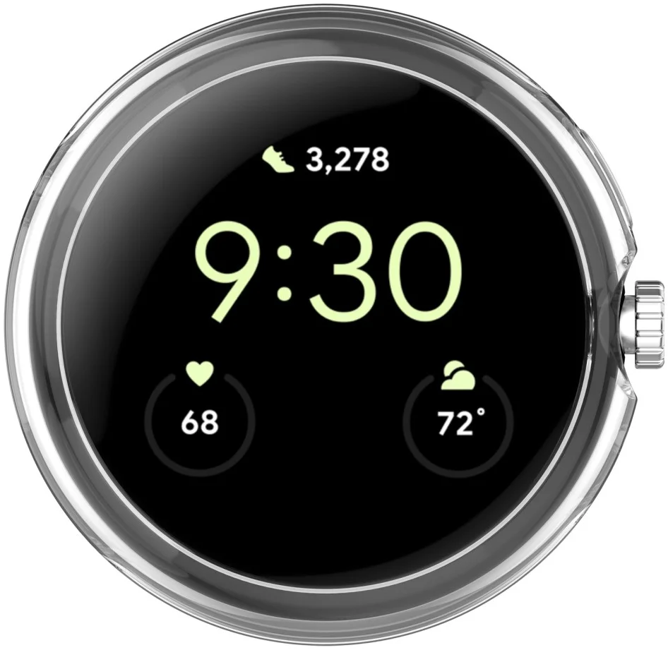 Google Pixel Watch 2 / Pixel Watch Hoesje Hard Plastic Transparant afbeelding 5