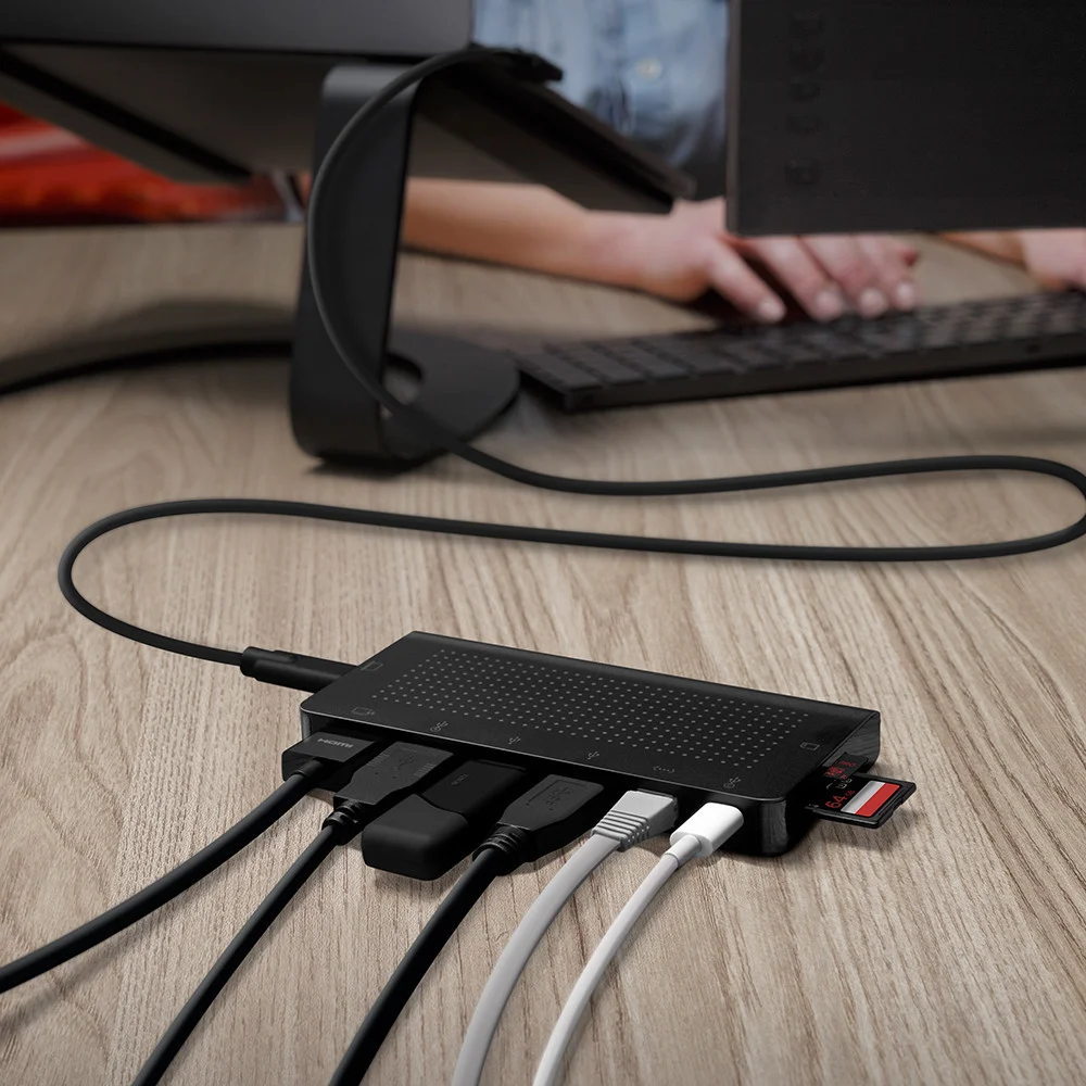 Twelve South StayGo USB-C Hub voor MacBook met USB-A en HDMI Zwart afbeelding 5