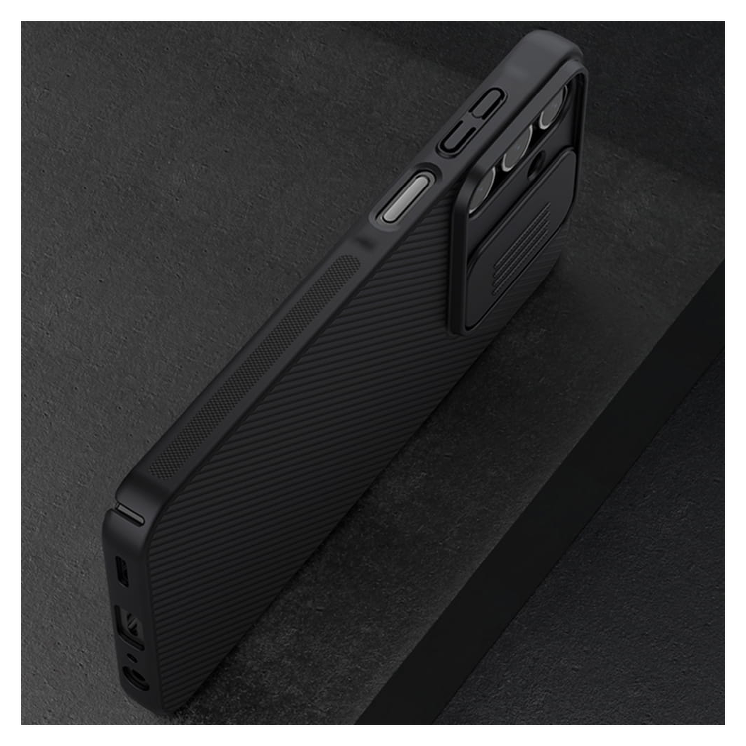 Nillkin CamShield Samsung Galaxy A25 Hoesje met Camera Slider Zwart afbeelding 5