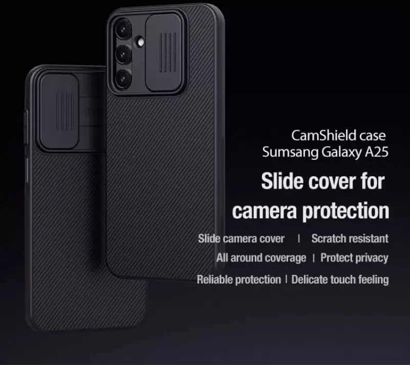 Nillkin CamShield Samsung Galaxy A25 Hoesje met Camera Slider Blauw afbeelding 4