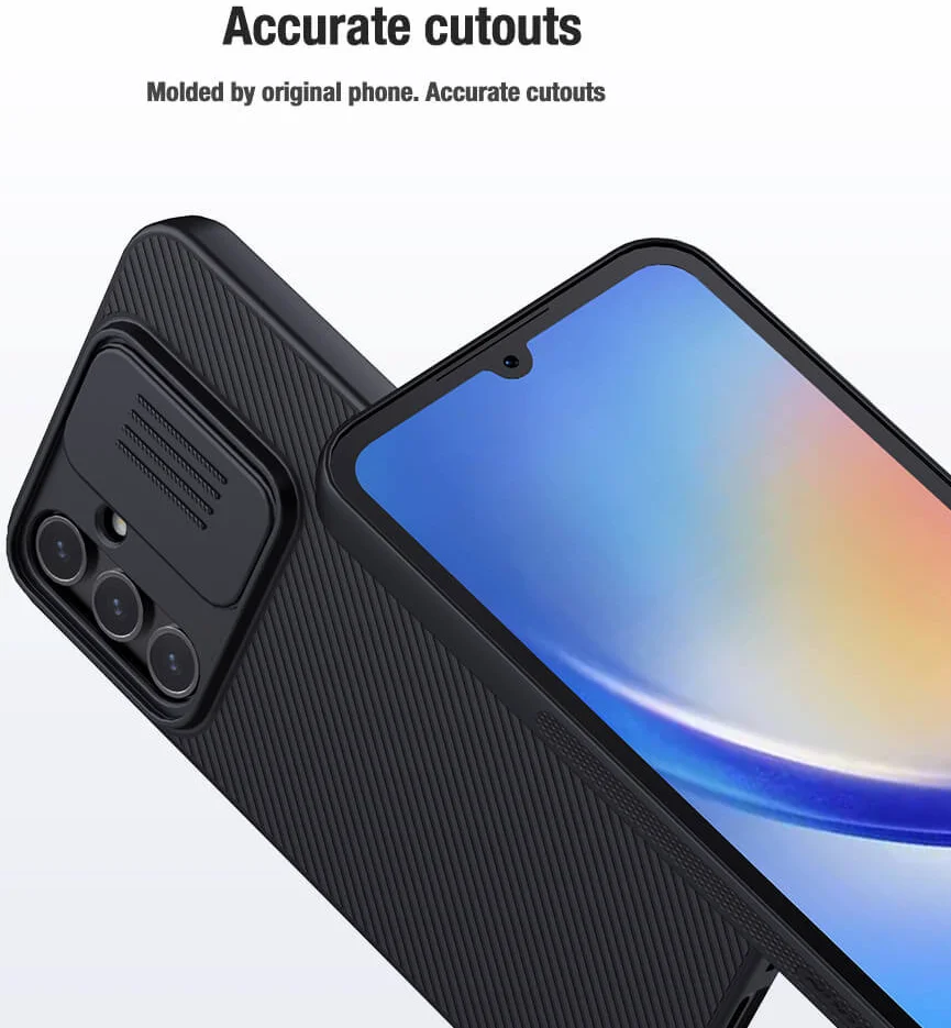 Nillkin CamShield Samsung Galaxy A25 Hoesje met Camera Slider Blauw afbeelding 9