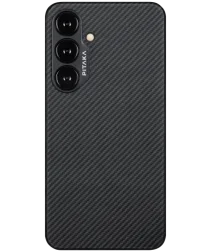 PITAKA MagEZ 4 Samsung Galaxy S24 Hoesje 600D Ultra Dun MagSafe Zwart