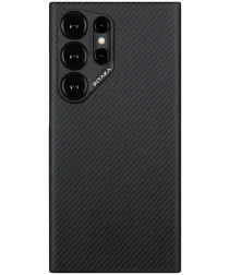 PITAKA MagEZ 4 Samsung Galaxy S24 Ultra Hoesje 600D Dun MagSafe Zwart