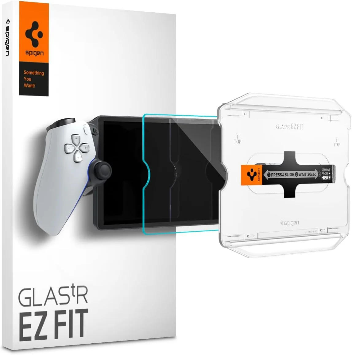 Spigen EZ Fit Playstation Portal Screen Protector 9H Tempered Glass afbeelding 1