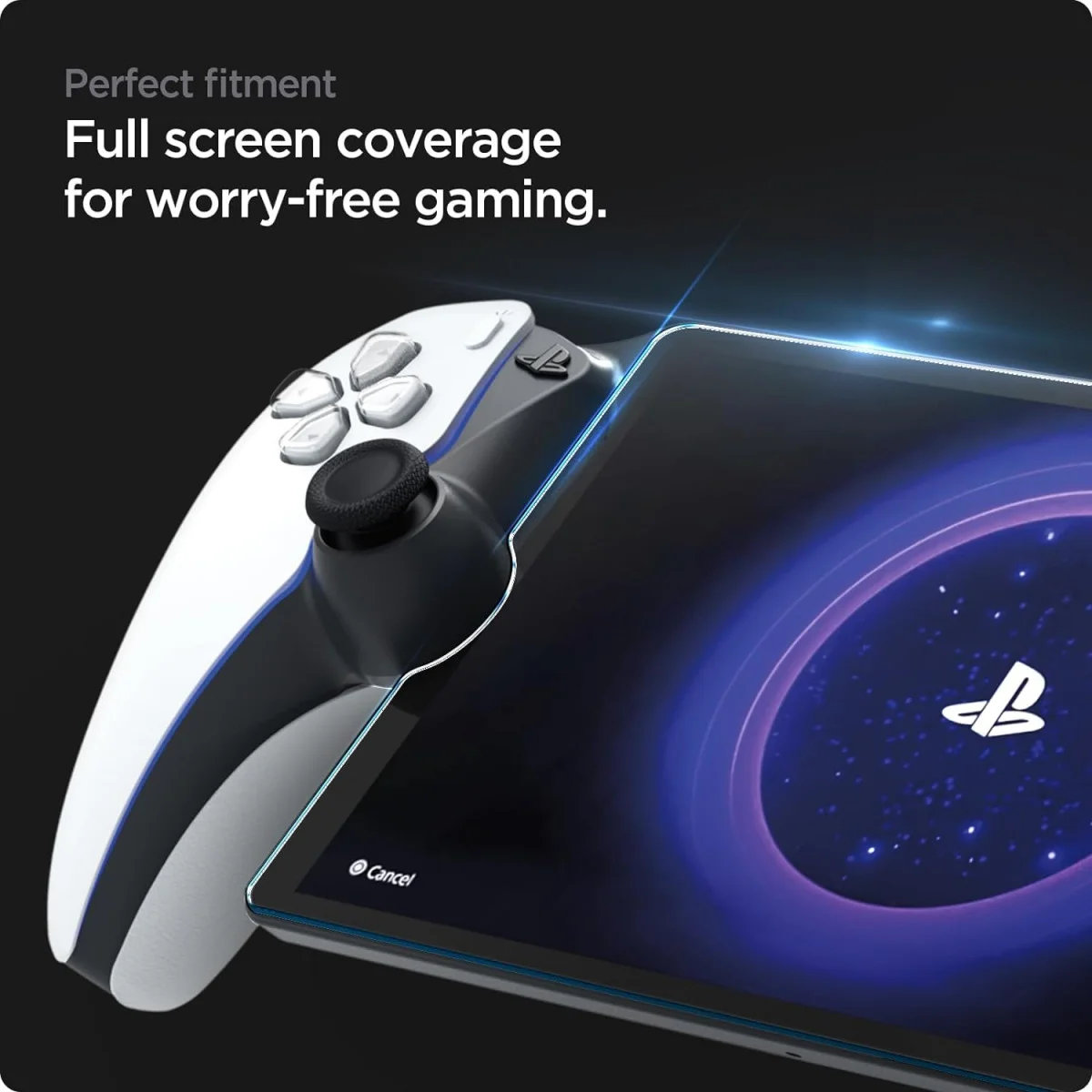 Spigen EZ Fit Playstation Portal Screen Protector 9H Tempered Glass afbeelding 3