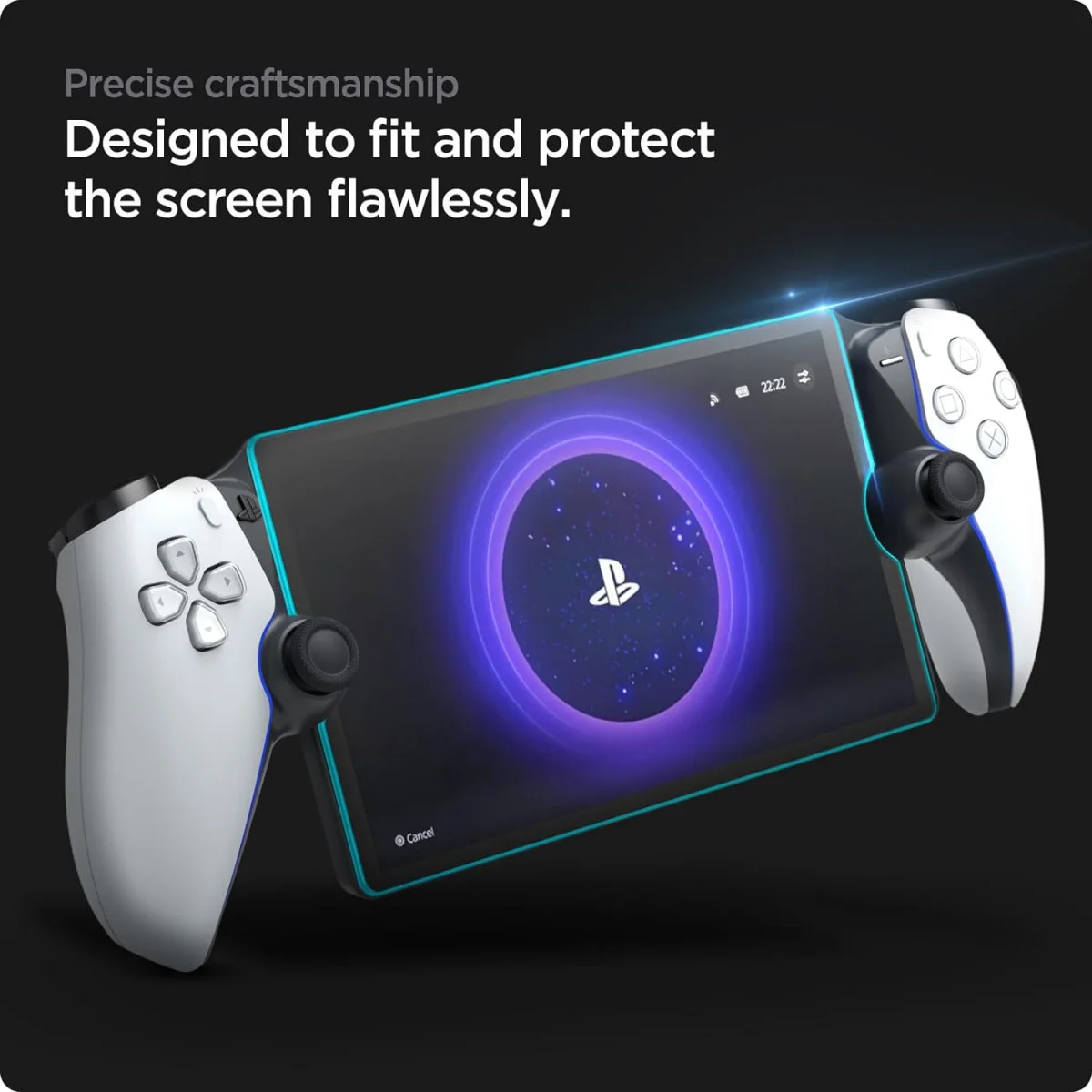 Spigen EZ Fit Playstation Portal Screen Protector 9H Tempered Glass afbeelding 5