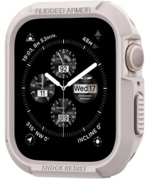 Spigen Rugged Armor - Apple Watch 45MM / 44MM Hoesje - Full Protect - Beige