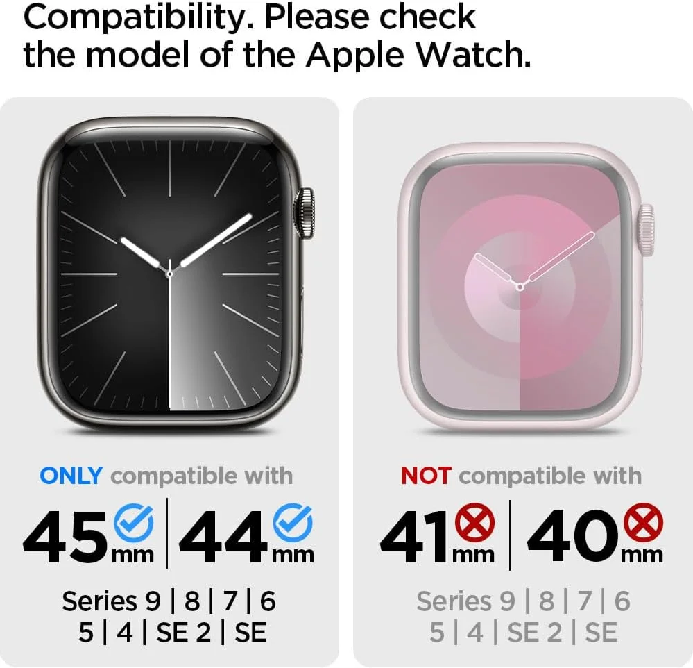 Spigen Rugged Armor - Apple Watch 45MM / 44MM Hoesje - Full Protect - Grijs afbeelding 3
