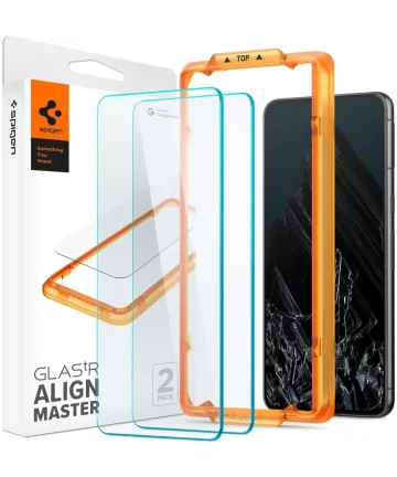 Spigen AlignMaster Google Pixel 8 Pro Tempered Glass (2-Pack) Screen Protectors