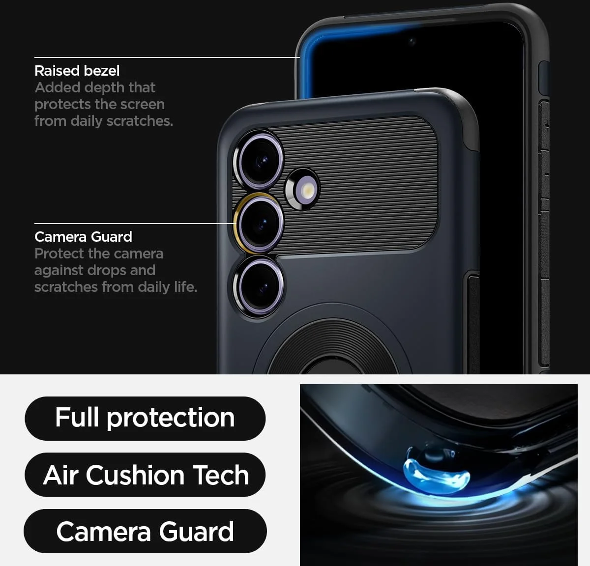 Spigen Slim Armor Samsung Galaxy S24 Plus Hoesje MagSafe Metal Slate afbeelding 13