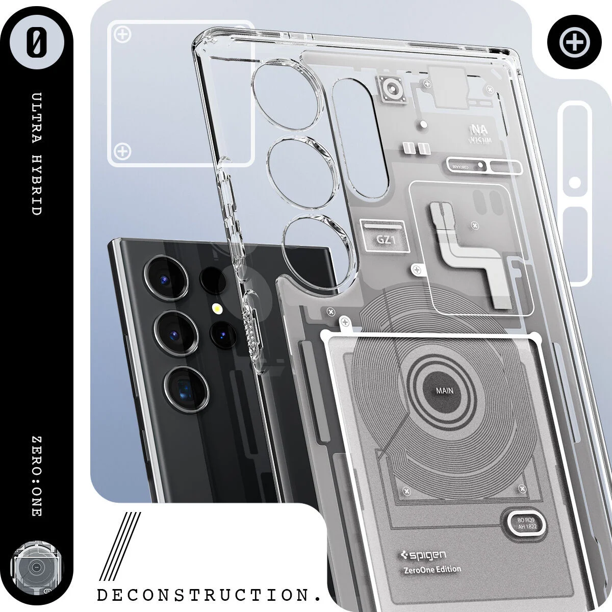 Spigen Ultra Hybrid Zero One Samsung Galaxy S24 Ultra Hoesje Wit afbeelding 10