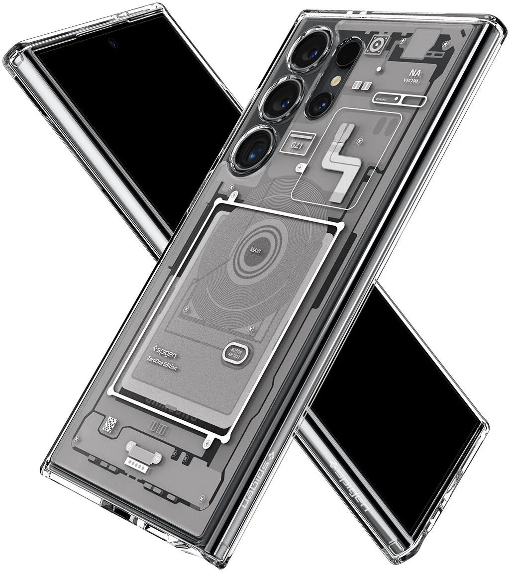 Spigen Ultra Hybrid Zero One Samsung Galaxy S24 Ultra Hoesje Wit afbeelding 3