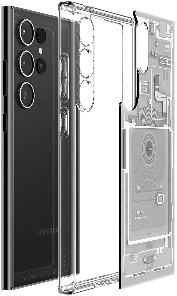 Spigen Ultra Hybrid Zero One Samsung Galaxy S24 Ultra Hoesje Wit afbeelding 5