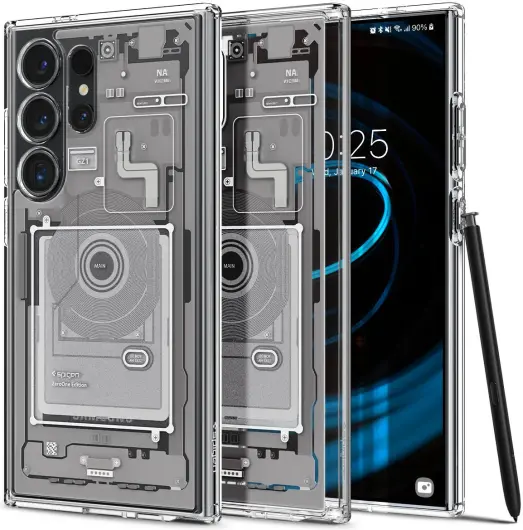 Spigen Ultra Hybrid Zero One Samsung Galaxy S24 Ultra Hoesje Wit afbeelding 1