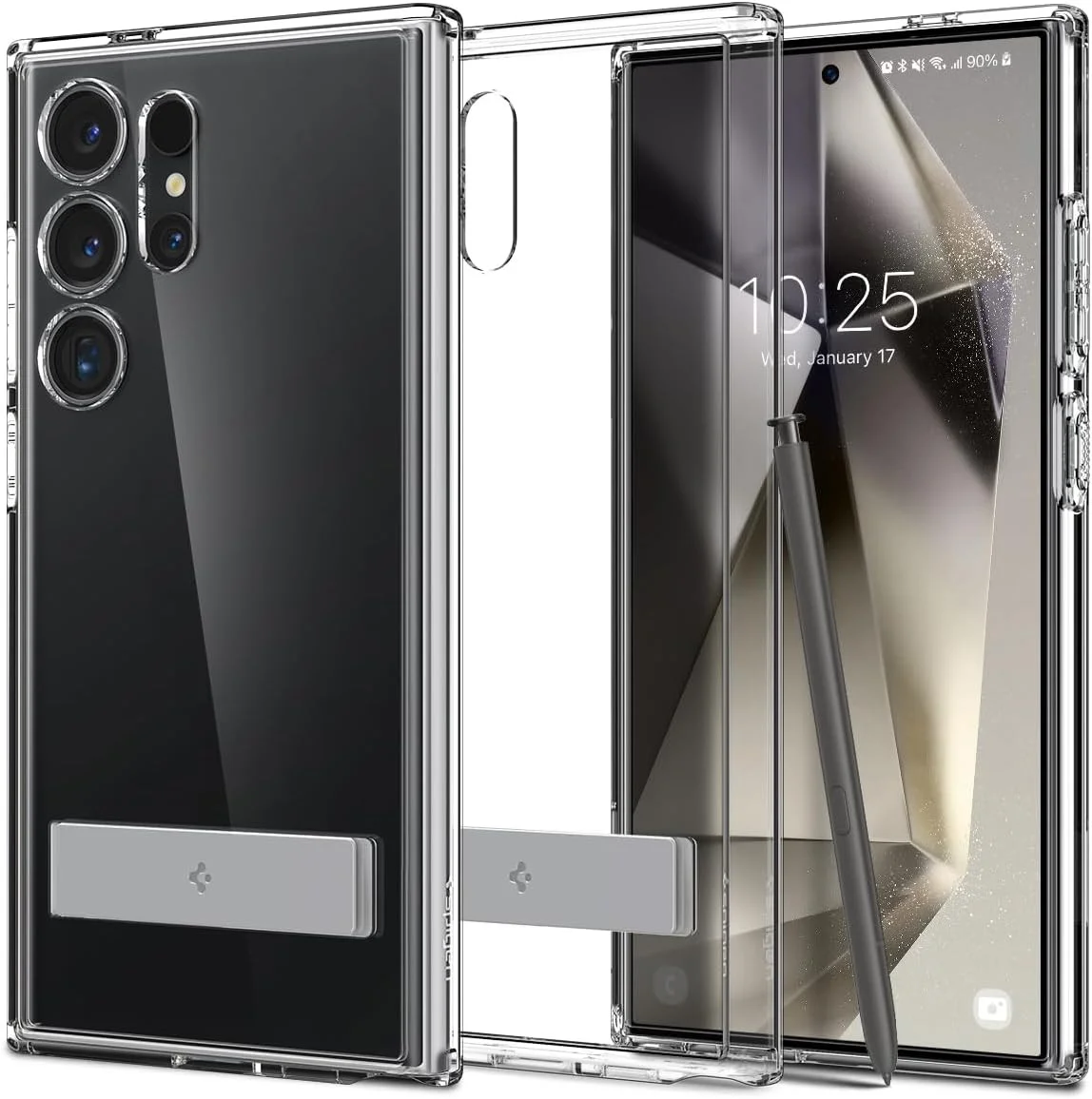 Spigen Ultra Hybrid S Samsung Galaxy S24 Ultra Hoesje Transparant afbeelding 1