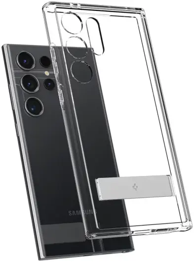 Spigen Ultra Hybrid S Samsung Galaxy S24 Ultra Hoesje Transparant afbeelding 2